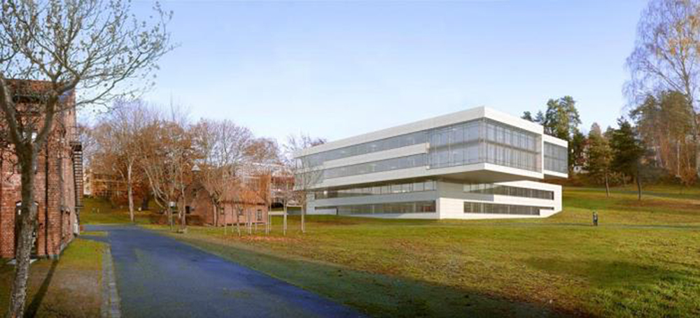 Skisse Veritas kontor og P-hus