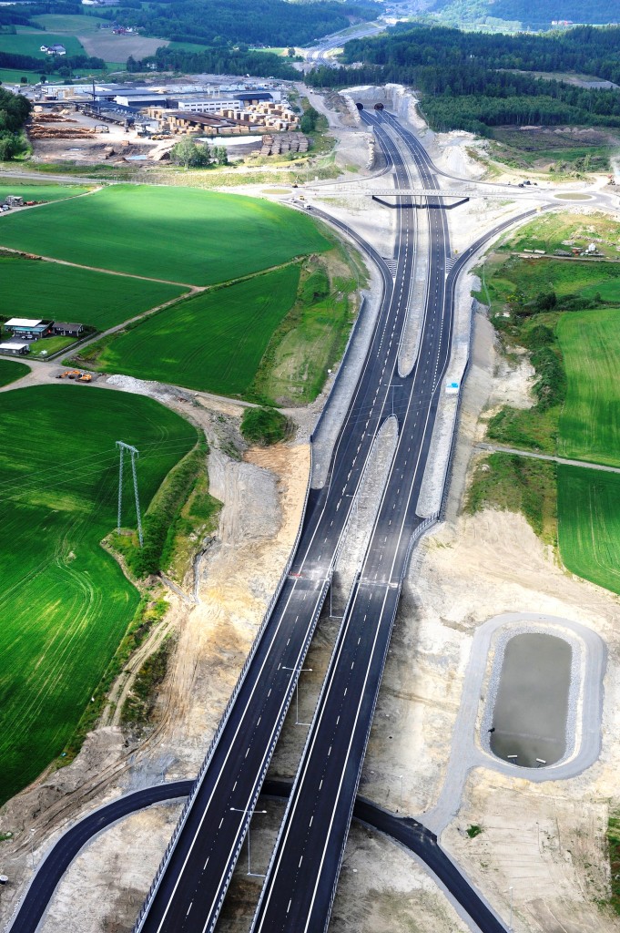 Motorveien i fugleperspektiv