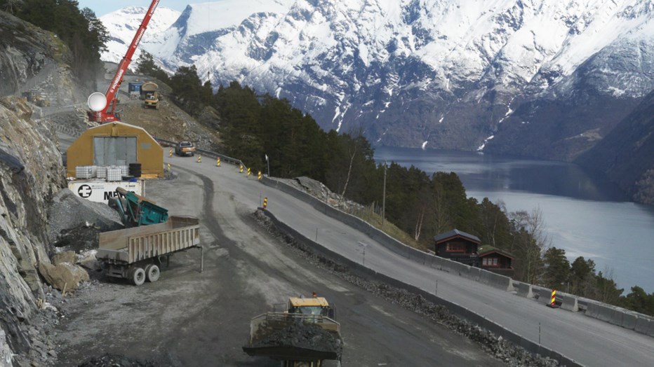 Prosjektområdet fra en annen vinkel Prosjektområdet fra en annen vinkel