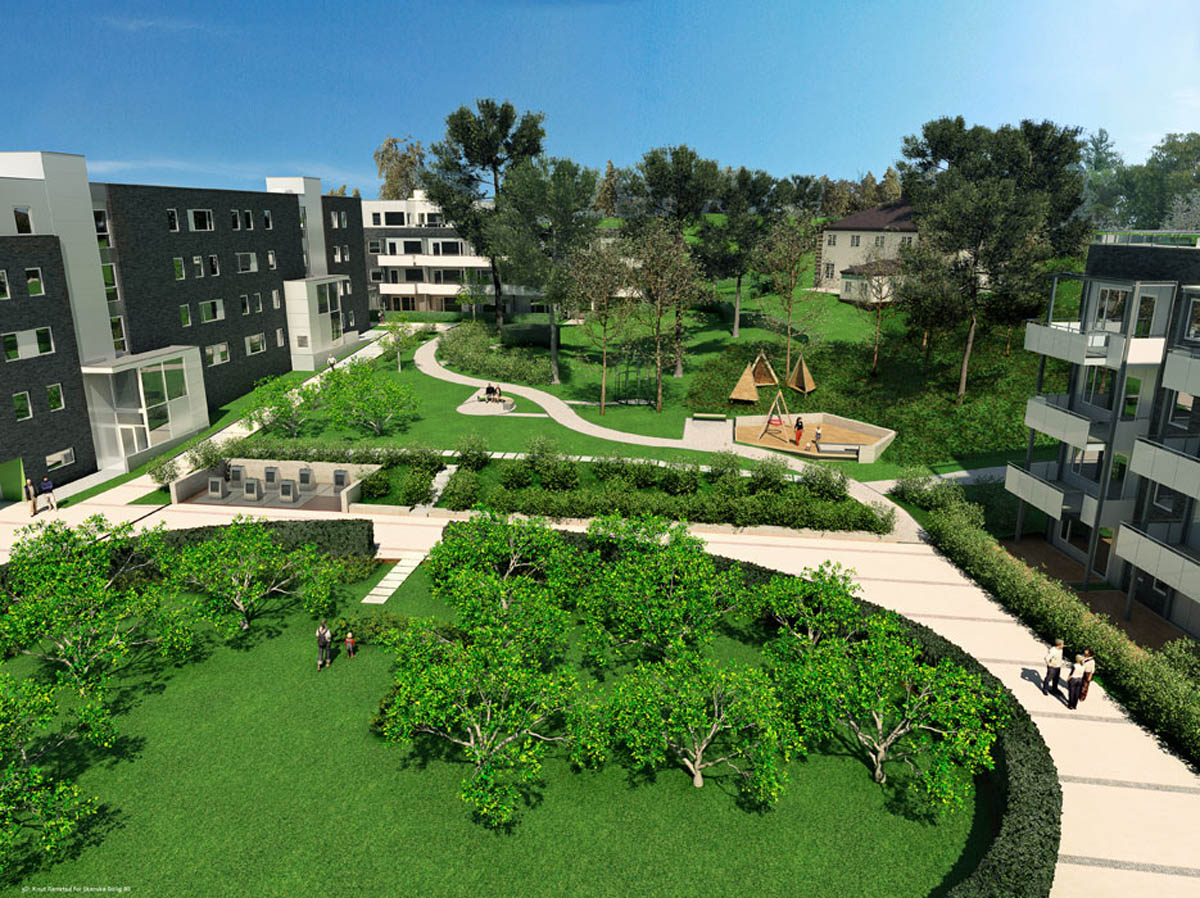 Arneberg hage - skisse