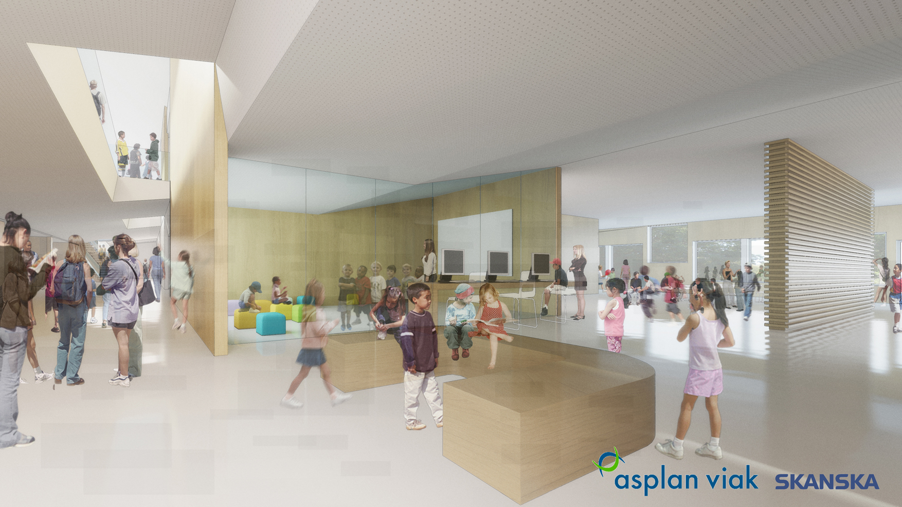 Søreide skole - skisse interiør-2