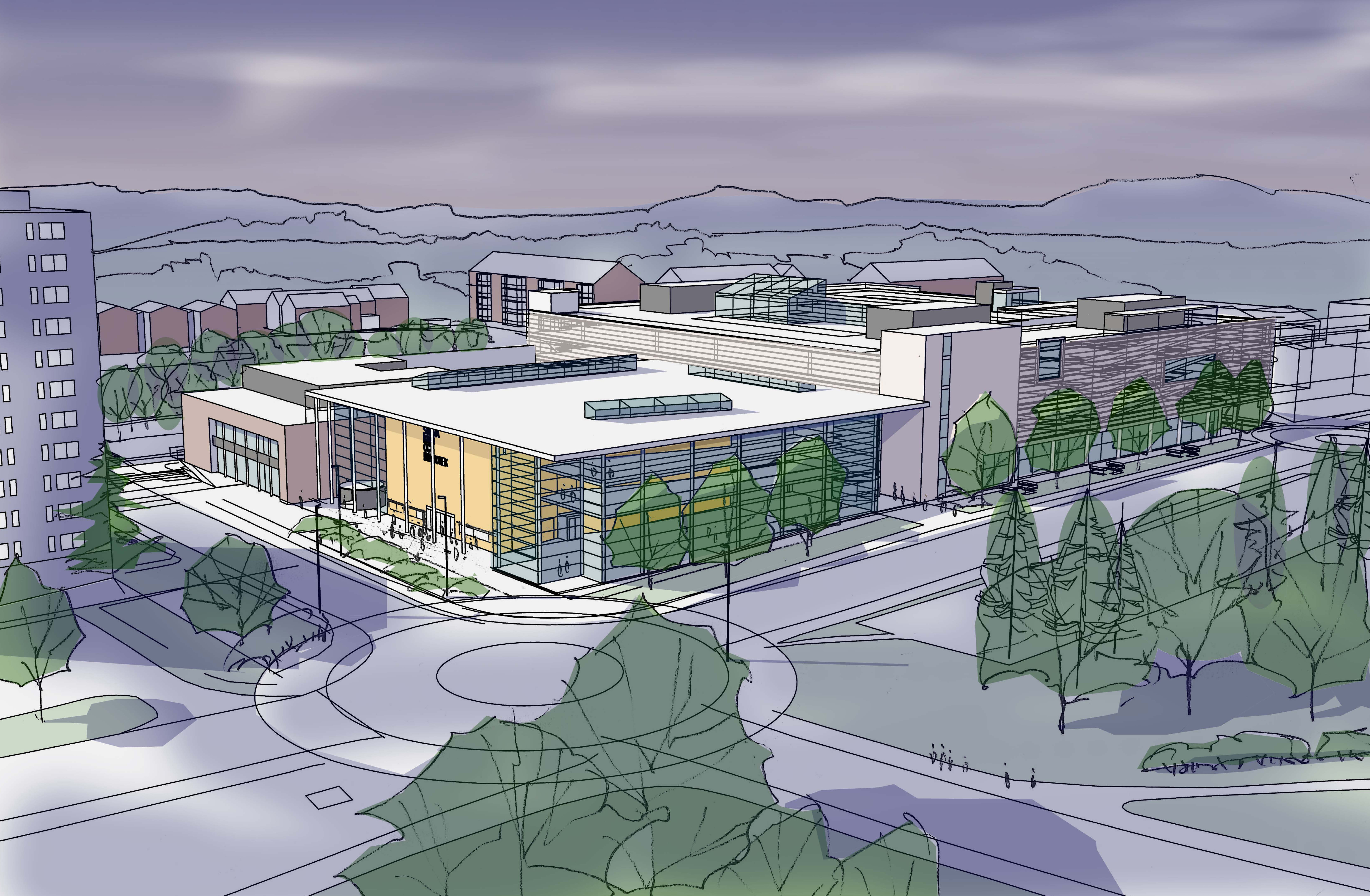 Skisse - perspektiv 1