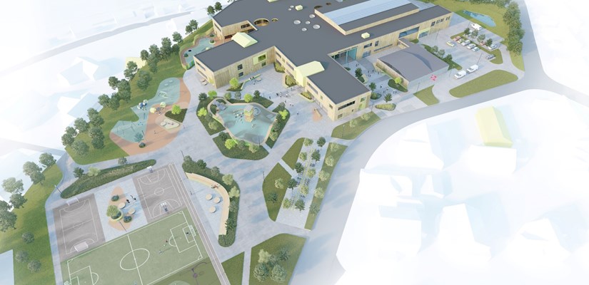 Madlamark skole er en to- parallells barneskole, trinn 1-7 (B14 – skole), og er designet som en «fløy»-skole i to etasjer, med et totalt areal inkludert idrettshall på omlag 9.600 m2. Madlamark skole er en to- parallells barneskole, trinn 1-7 (B14 – skole), og er designet som en «fløy»-skole i to etasjer, med et totalt areal inkludert idrettshall på omlag 9.600 m2.