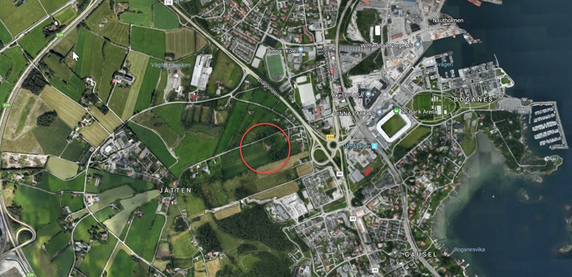 Skanska Eiendomsutvikling selger sine aksjer i Jåttå Utbyggingsselskap med virkning fra 3. juli 2018. Med salget følger tilhørende utviklingsområde på Jåttå. Foto: Google Maps Skanska Eiendomsutvikling selger sine aksjer i Jåttå Utbyggingsselskap med virkning fra 3. juli 2018. Med salget følger tilhørende utviklingsområde på Jåttå. Foto: Google Maps