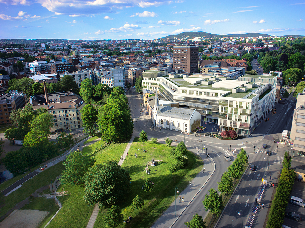 Fotomontasje av Sundtkvartalet