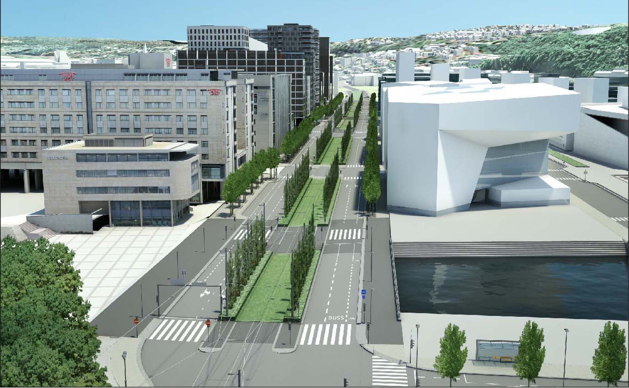 Skissetegning over Dronning Eufemias gate