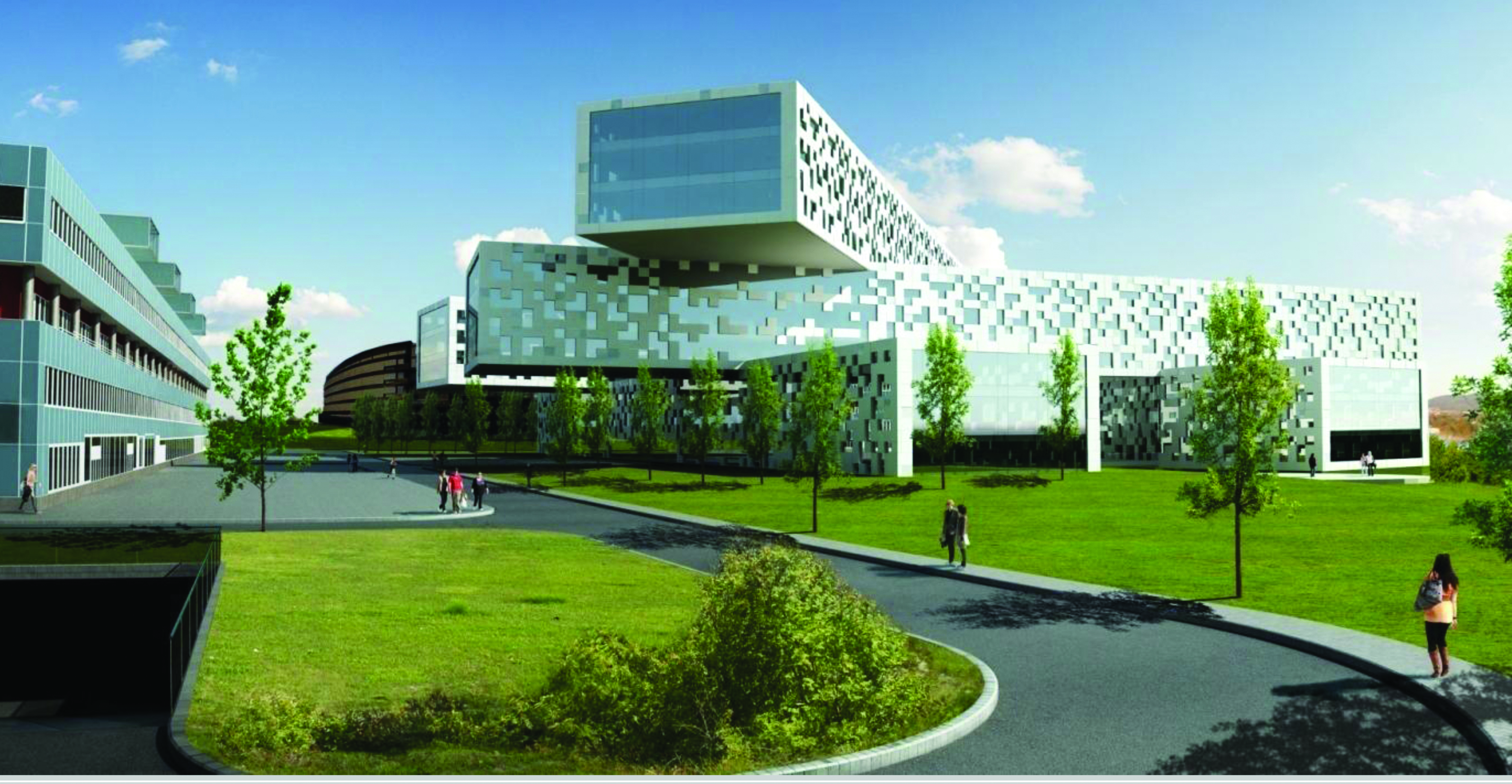 Skisse av Statoilbygget på Fornebu