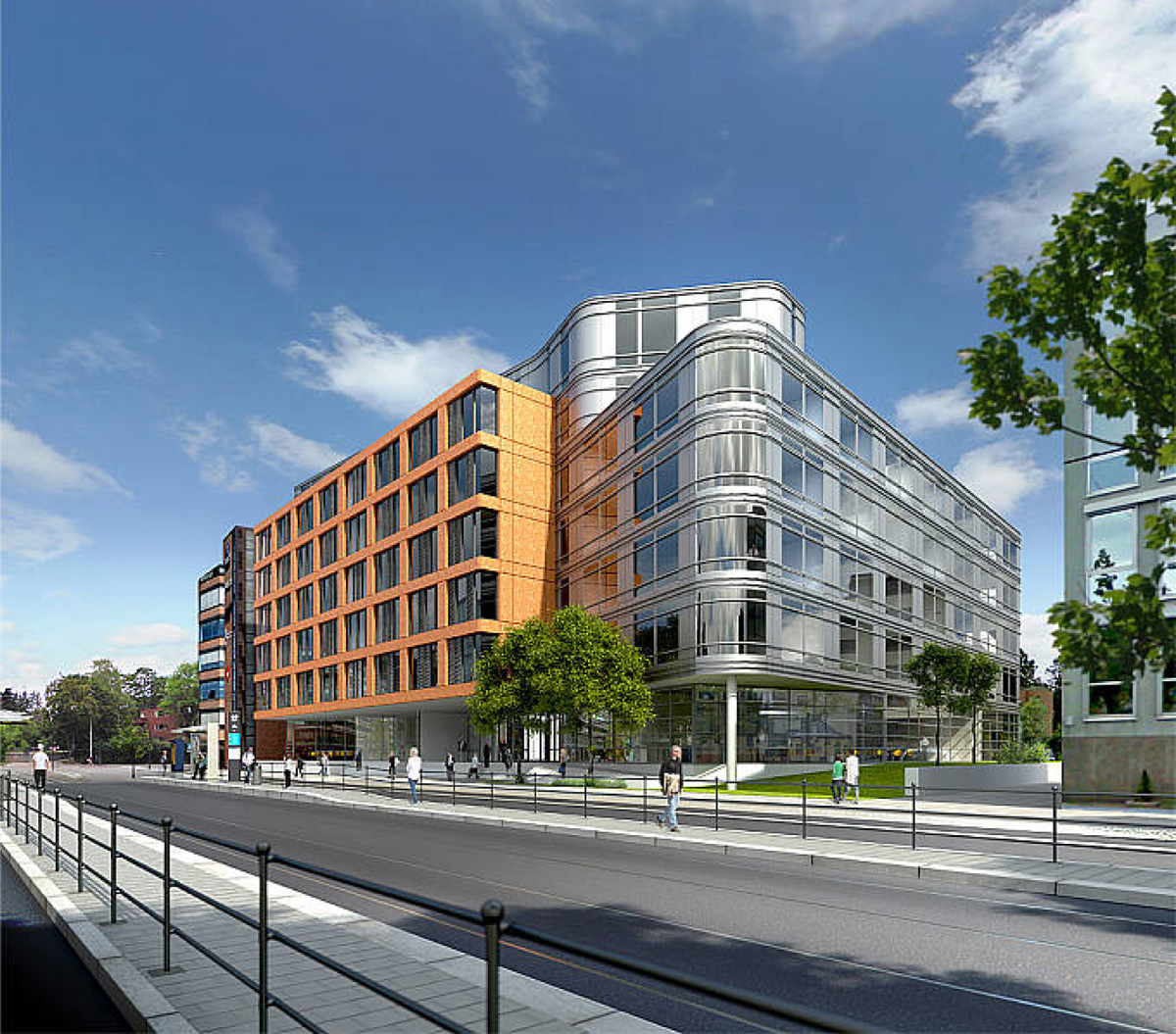 Skissetegning av bygget