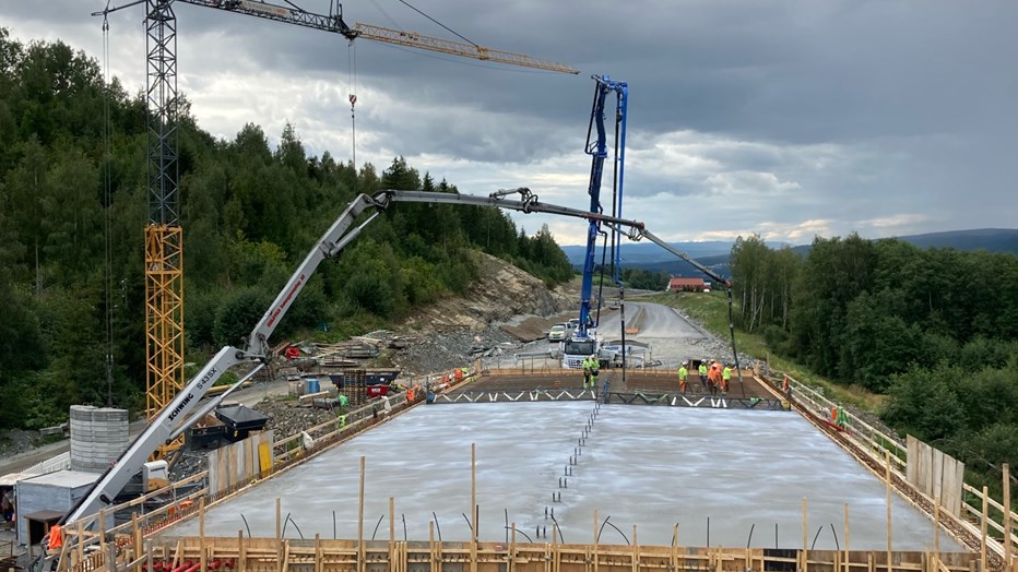 Siste bru støp Siste bru støp