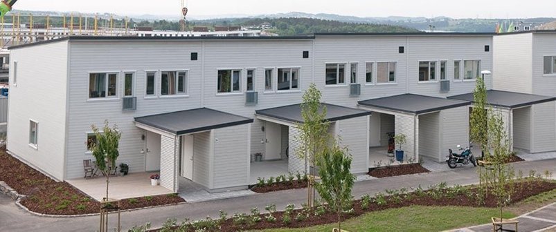 Rekkehus - fasader 
