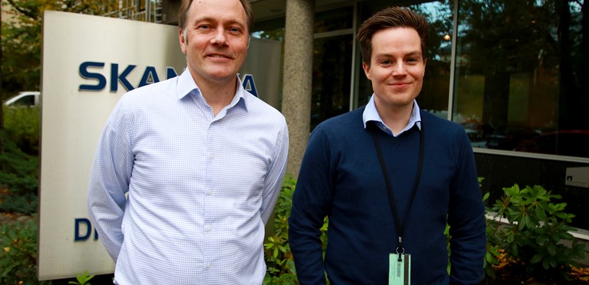 F.v: Tor Arne Midtskogen - regiondirektør for Oslo Næring; Tomas Kjendlie - regiondirektør for Oslo Bolig. F.v: Tor Arne Midtskogen - regiondirektør for Oslo Næring; Tomas Kjendlie - regiondirektør for Oslo Bolig.