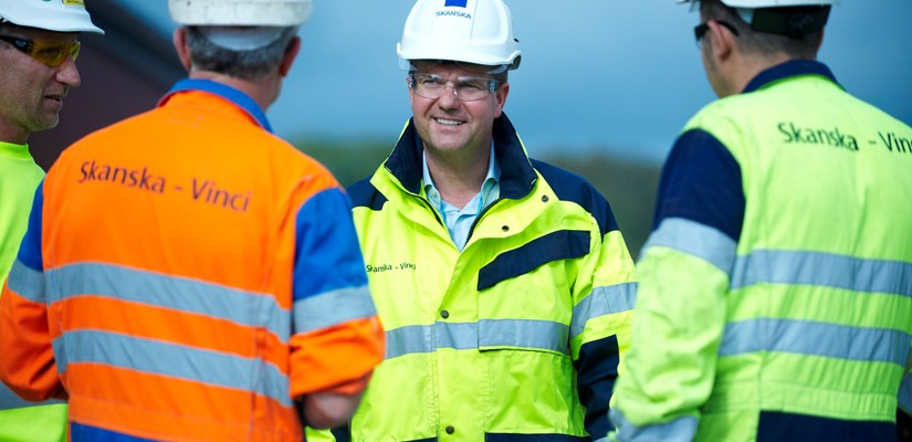 Anders Danielsson, adm.dir. Skanska Norge AS - ute paa prosjekt Anders Danielsson, adm.dir. Skanska Norge AS - ute paa prosjekt