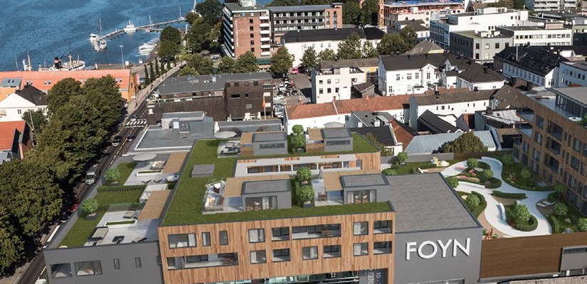 Kjøpesenteret Foyntaket skal bygges på taket til kjøpesenteret Handelshuset Foyn i Tønsberg Kjøpesenteret Foyntaket skal bygges på taket til kjøpesenteret Handelshuset Foyn i Tønsberg
