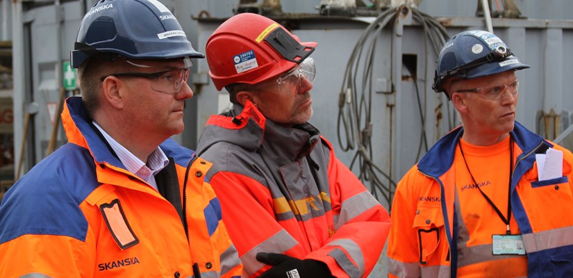 Adm. dir Anders Danielsson besøker prosjektet E18 Tassebekk-Langåker Adm. dir Anders Danielsson besøker prosjektet E18 Tassebekk-Langåker